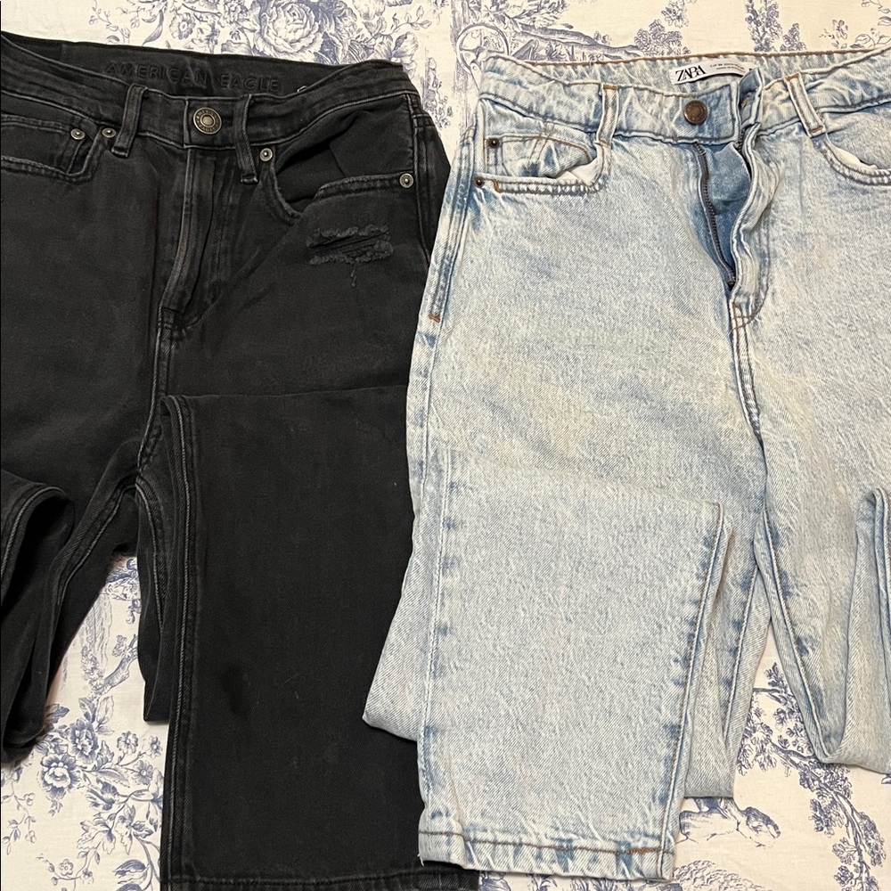 Zara + American Eagle Jeans size 4️⃣